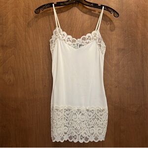 White House Black Market Cream Lace Cami